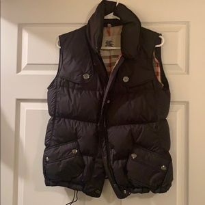 Burberry black puffer vest